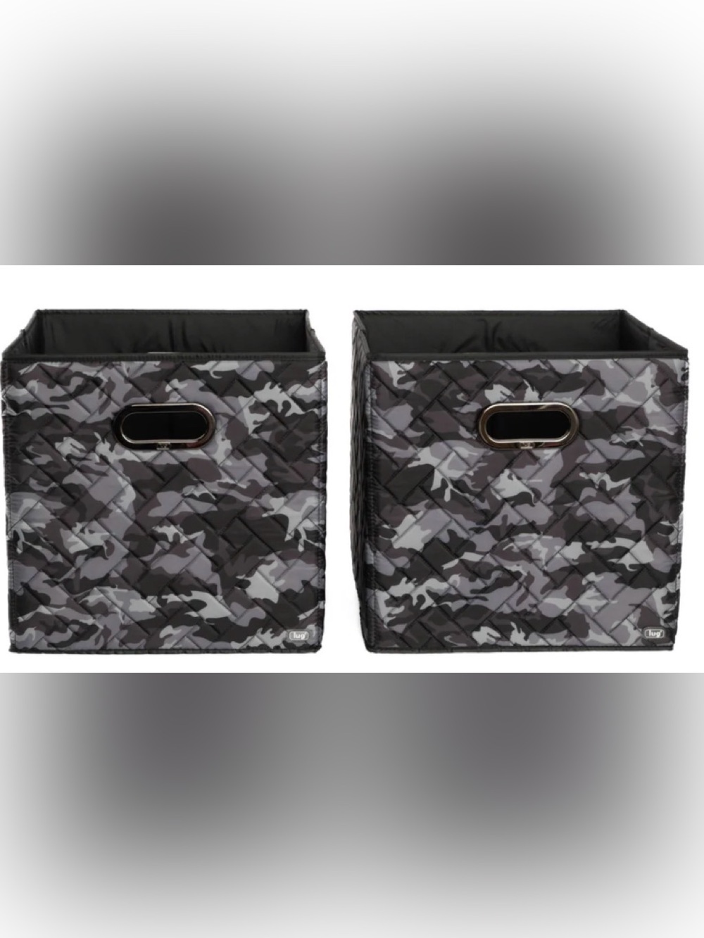 Lug Cargo - 2 Piece Collapsible Cube Bins in Camo Black-